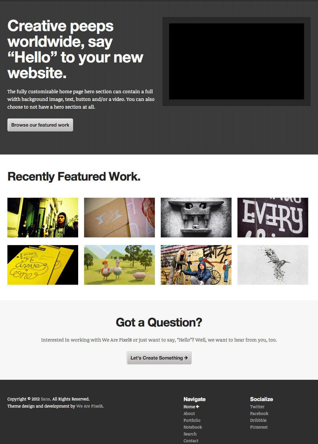 Sans Grayscale Hero vid