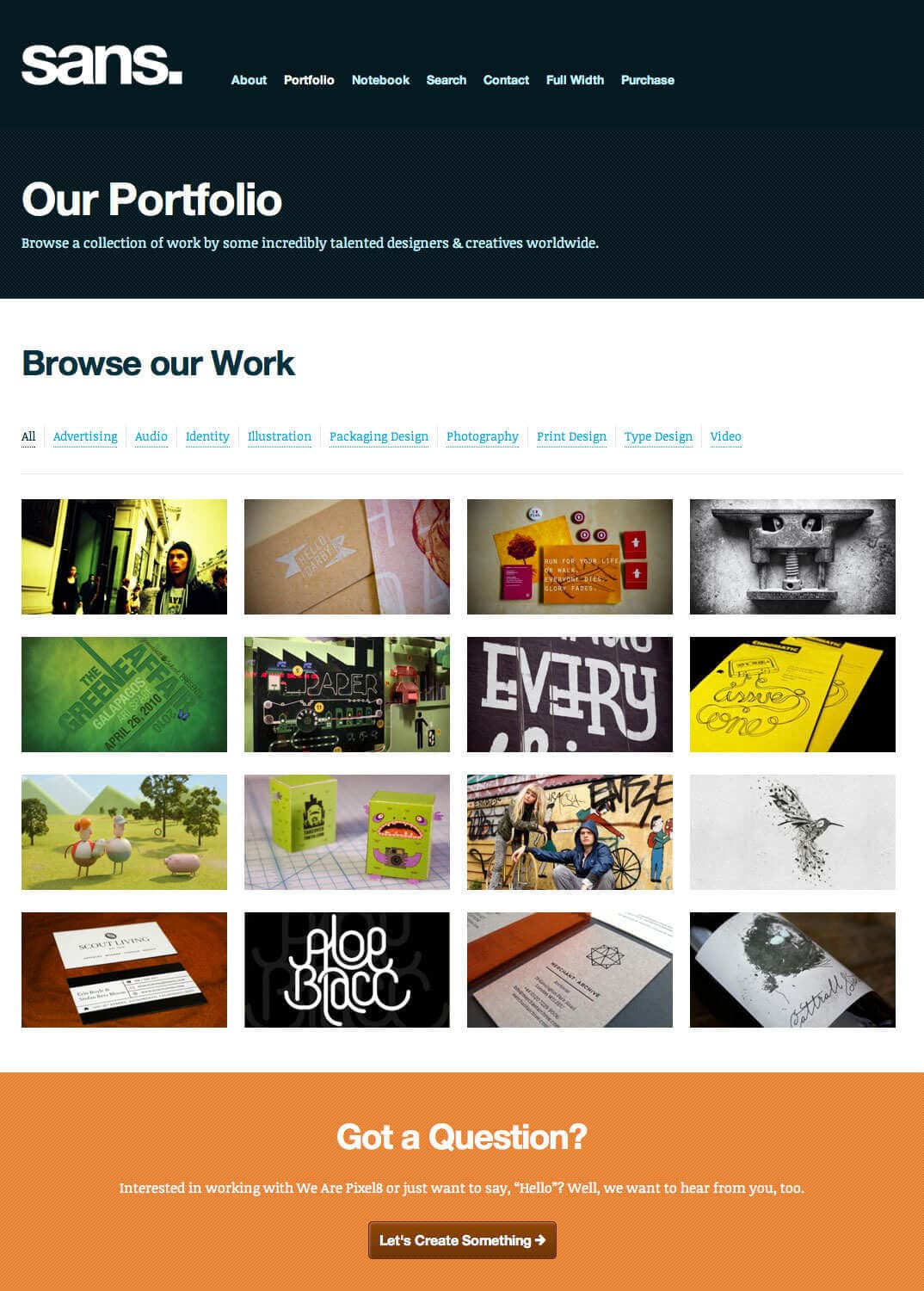 Sans Default Portfolio